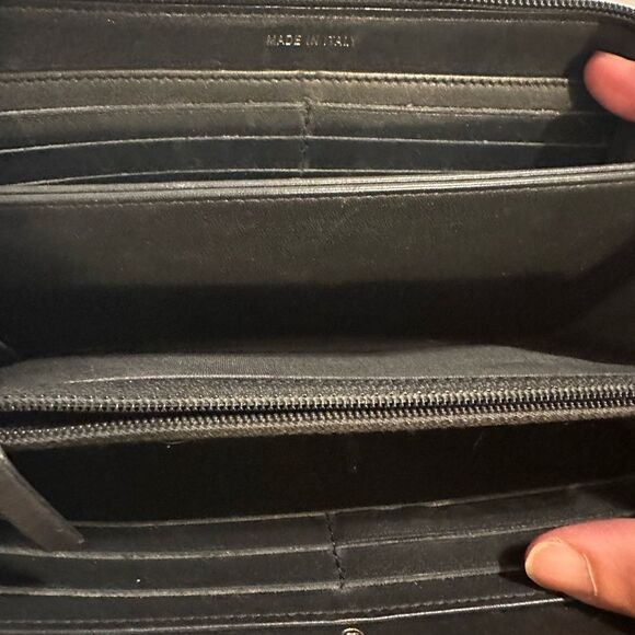 Chanel Black and Gold Quilted Clutch - Picture 10 of 12